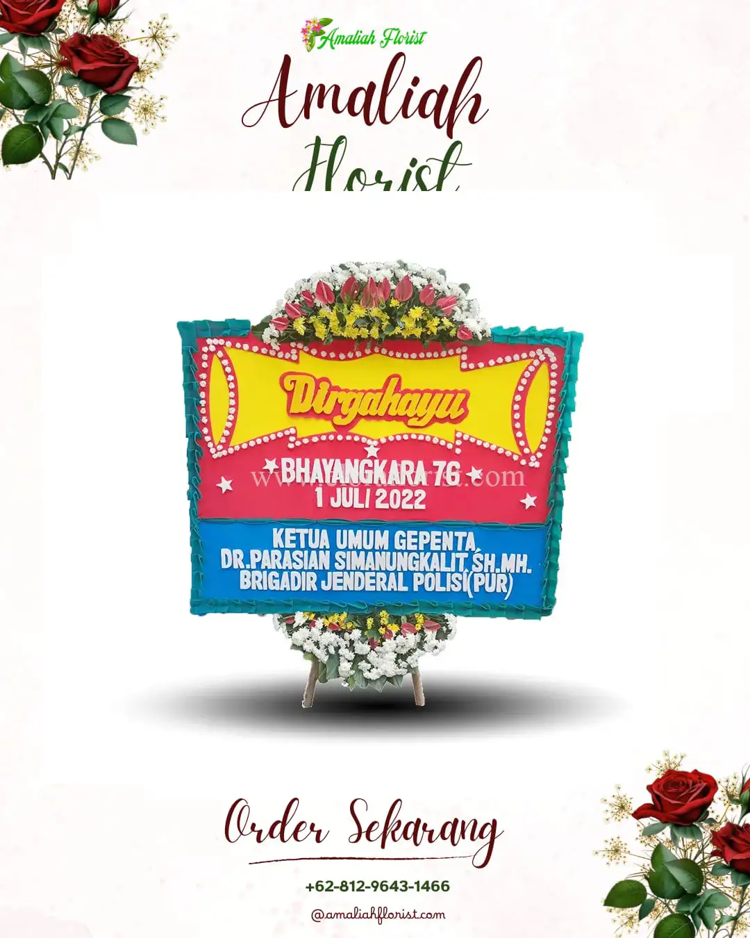 Papan Bunga HUT Ulang Tahun Kedungudi